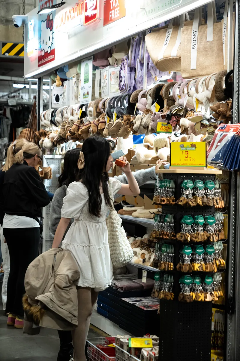 Shoppers browsing inside the store
