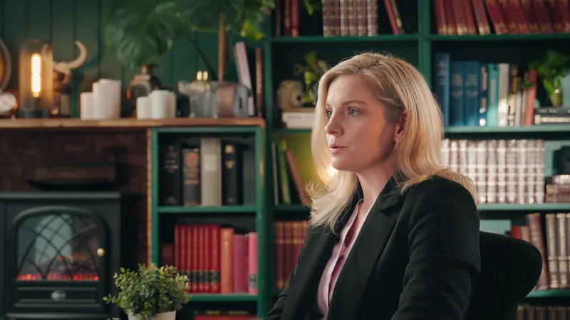 Frame from the HAS Legacy film, shot on the library set