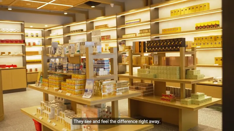 Frame from Brand film, Sinicare