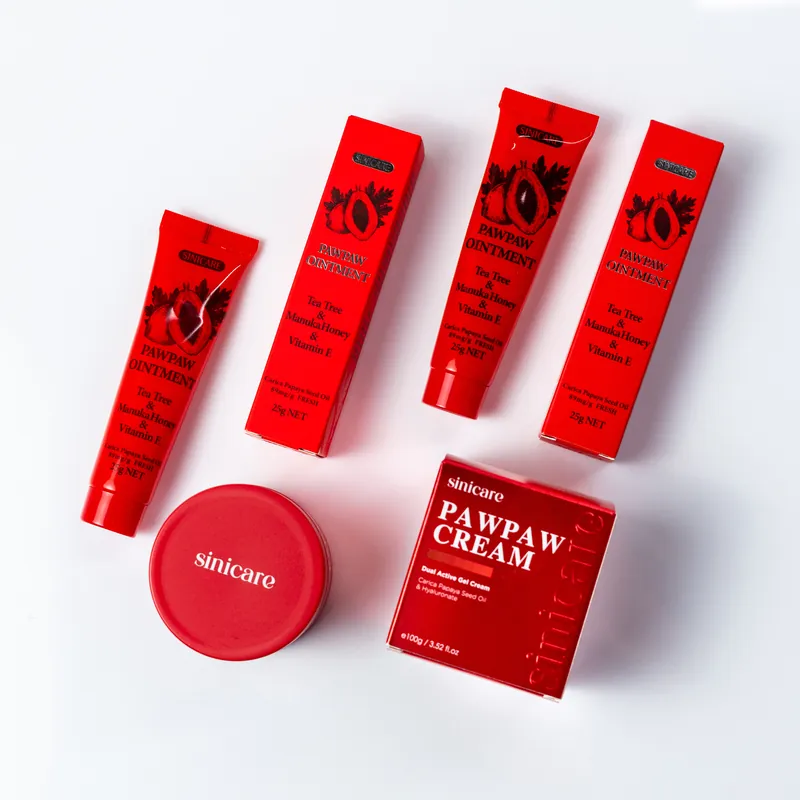Sinicare pawpaw cream tubes product shot