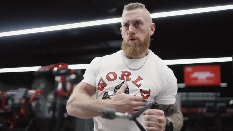 Frame from Life Warrior, World Gym